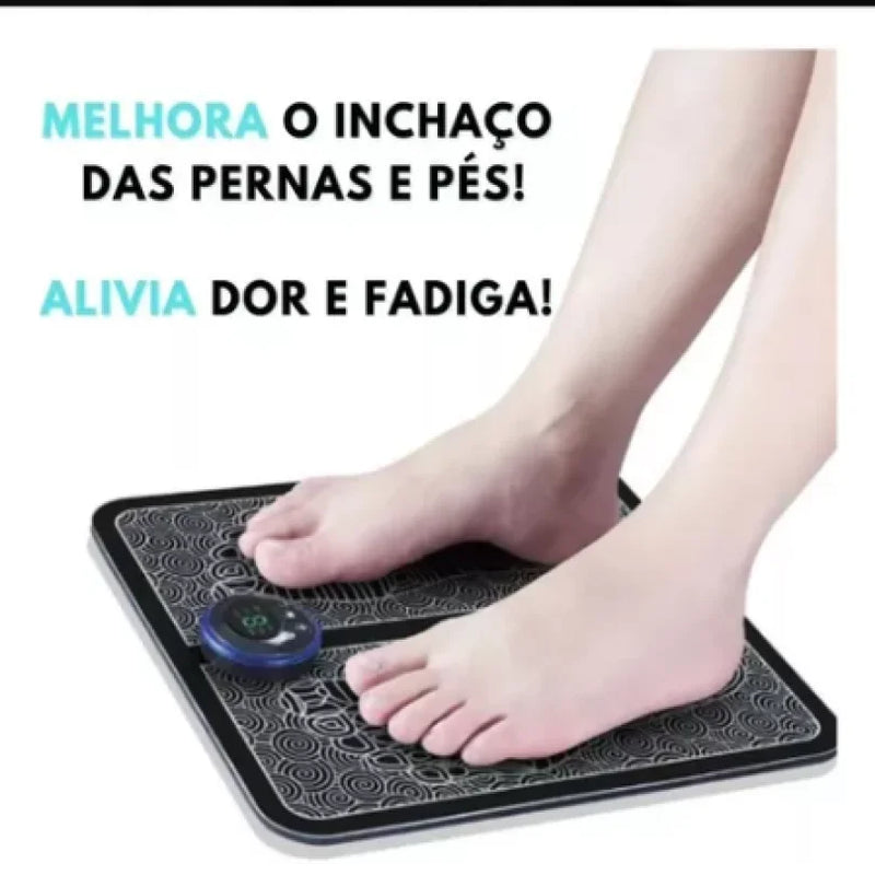 Massageador Tapete Pulso Elétrico Perna Pés Ems Almofada Pé